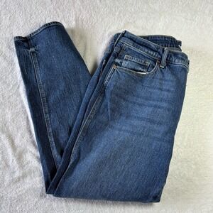 Old Navy High Rise Vintage Slim Straight  Women's Size 12 Cret Smooth Pockets